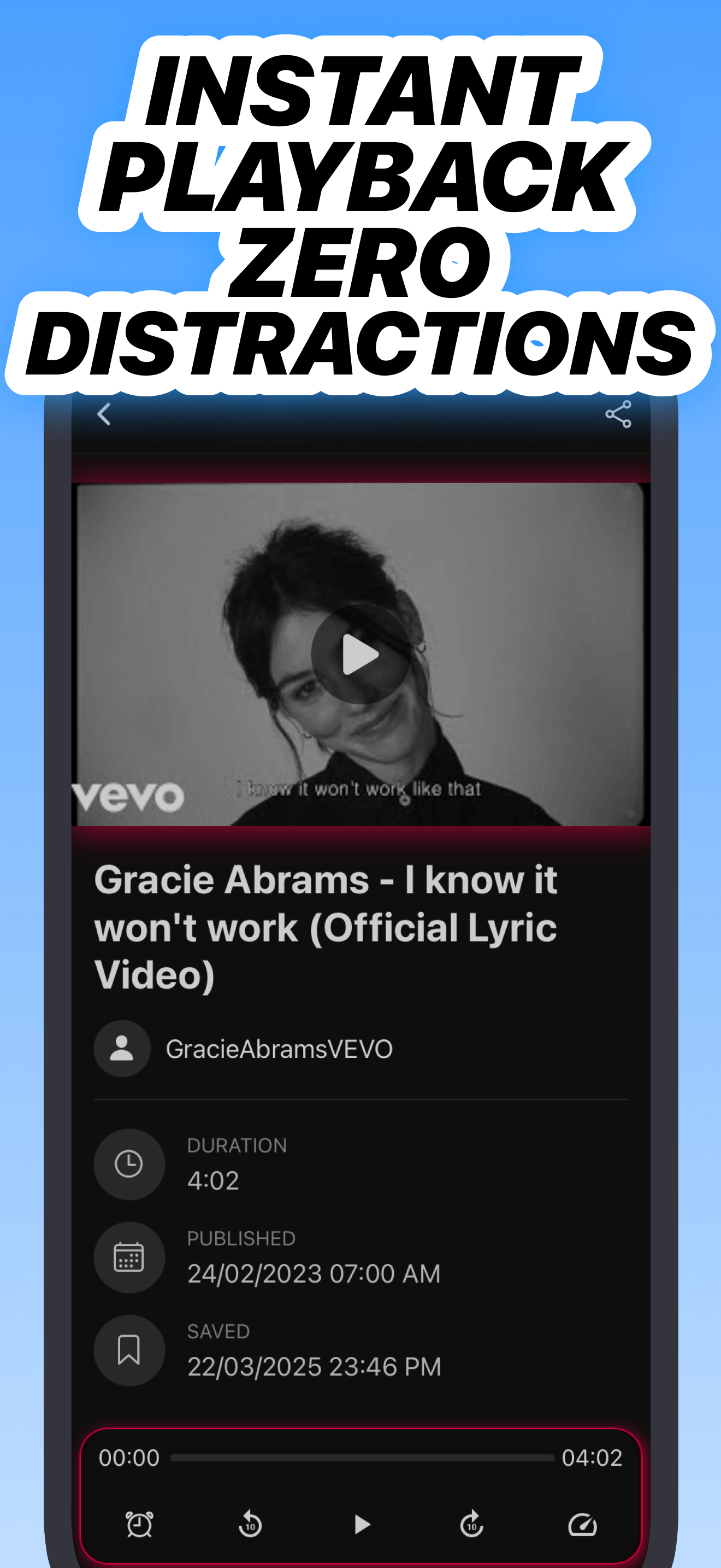 Video Player Screenshot